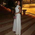 Sleeveless Mock-Neck Maxi Dress