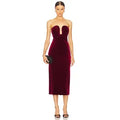 Elegant Burgundy Statement Maxi Dress