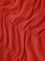Ruched Long-Sleeve Floor-Length Dress