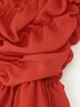 Ruched Long-Sleeve Floor-Length Dress